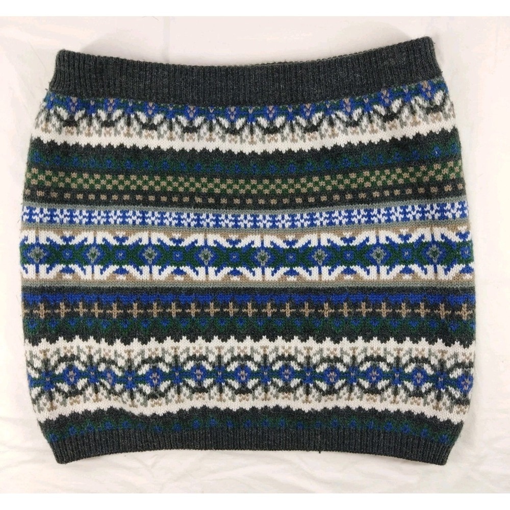 Hang Ten Acrylic Wool Blend Mini Skirt 28.5 Waist 15 Length‎